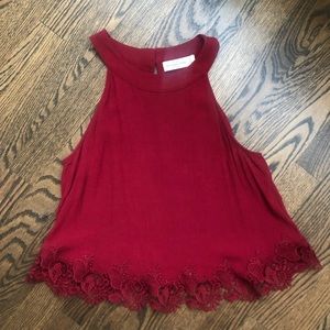 Abercrombie and Fitch Red Halter Top